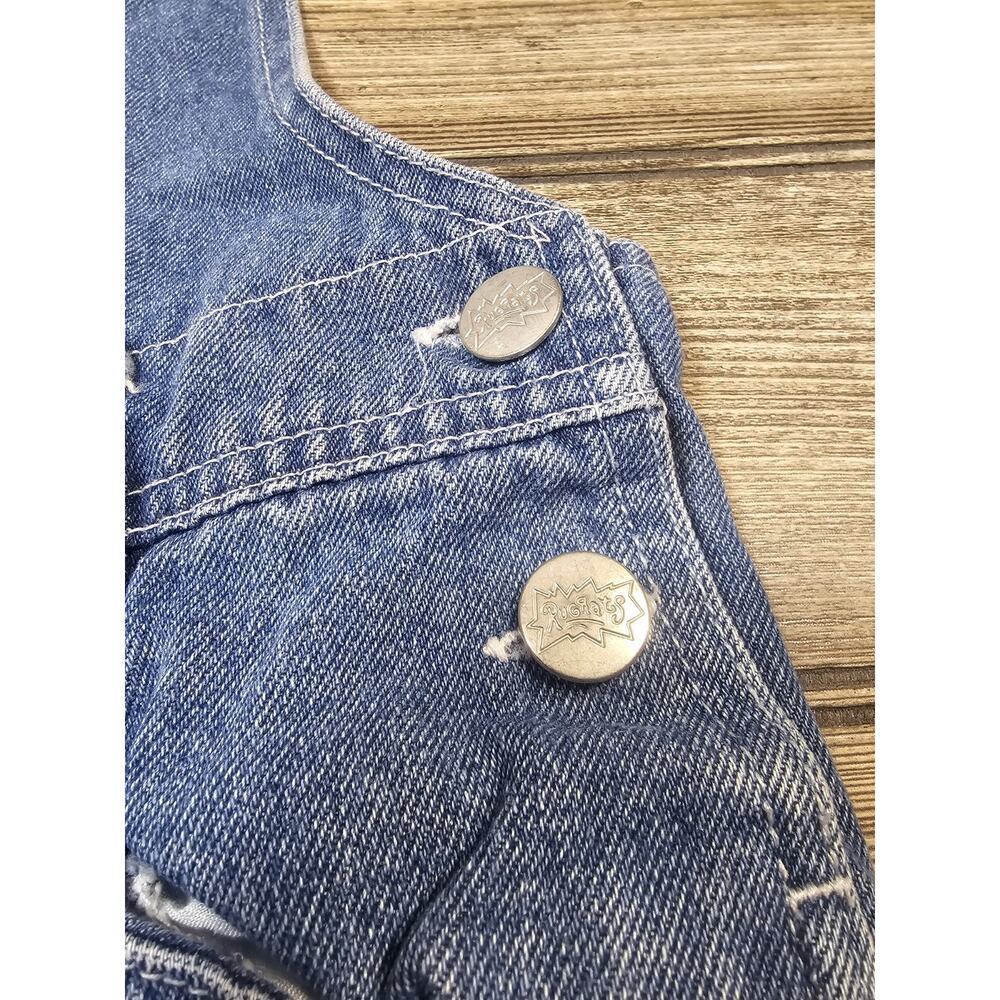 Vintage RUGRATS I Got Sponsitility Nickelodeon Children's 7/8 Denim Overalls - Picture 4 of 11
